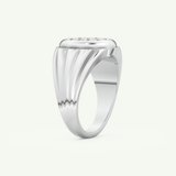0.417 CT Round Shaped Multi Stone Lab-Grown Diamond Engagement Ring For Men