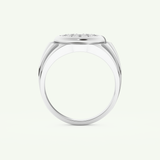 0.417 CT Round Shaped Multi Stone Lab-Grown Diamond Engagement Ring For Men