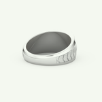 0.381 CT Round & Princess Shaped Patterned Lab Grown Diamond Wedding Band For Men 15