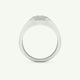0.381 CT Round & Princess Shaped Patterned Lab Grown Diamond Wedding Band For Men 17
