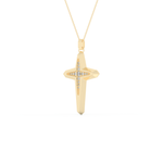0.193 TCW Round Lab-Grown Diamond Cross Necklace 2