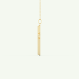 0.193 TCW Round Lab-Grown Diamond Cross Necklace