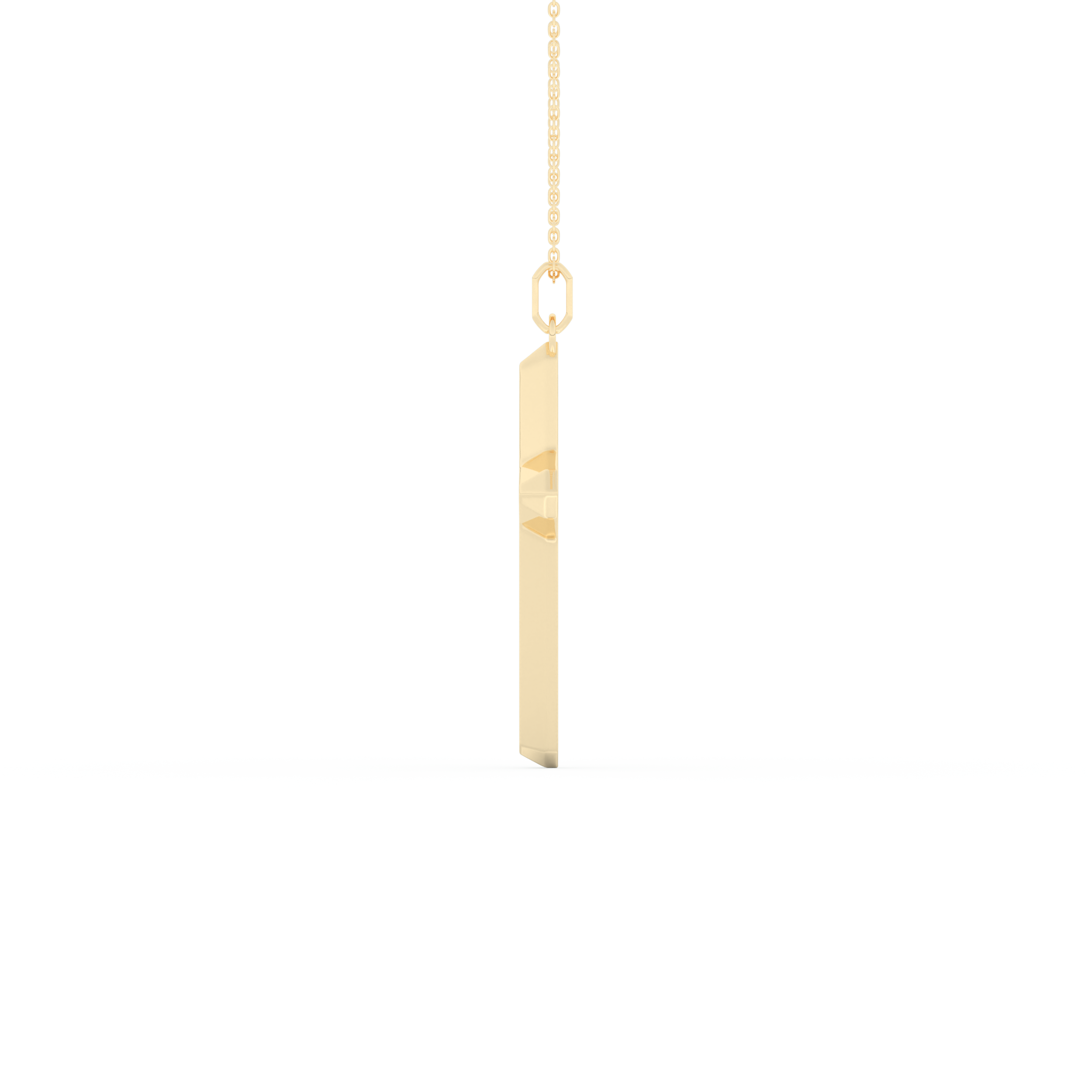 0.193 TCW Round Lab-Grown Diamond Cross Necklace 3