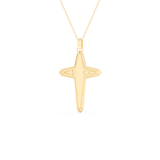 0.193 TCW Round Lab-Grown Diamond Cross Necklace 4