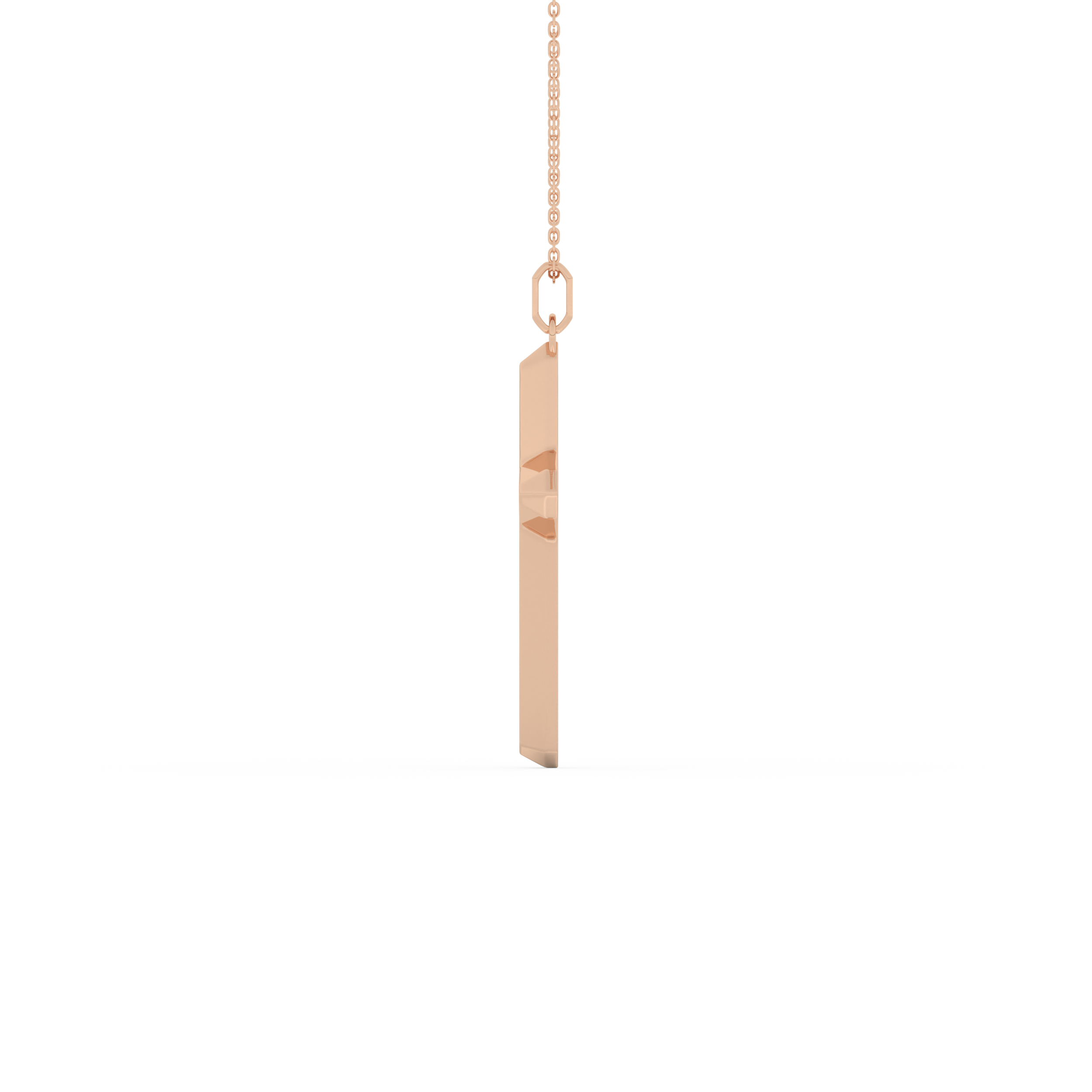 0.193 TCW Round Lab-Grown Diamond Cross Necklace 7