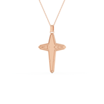 0.193 TCW Round Lab-Grown Diamond Cross Necklace 8