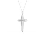 0.193 TCW Round Lab-Grown Diamond Cross Necklace 10