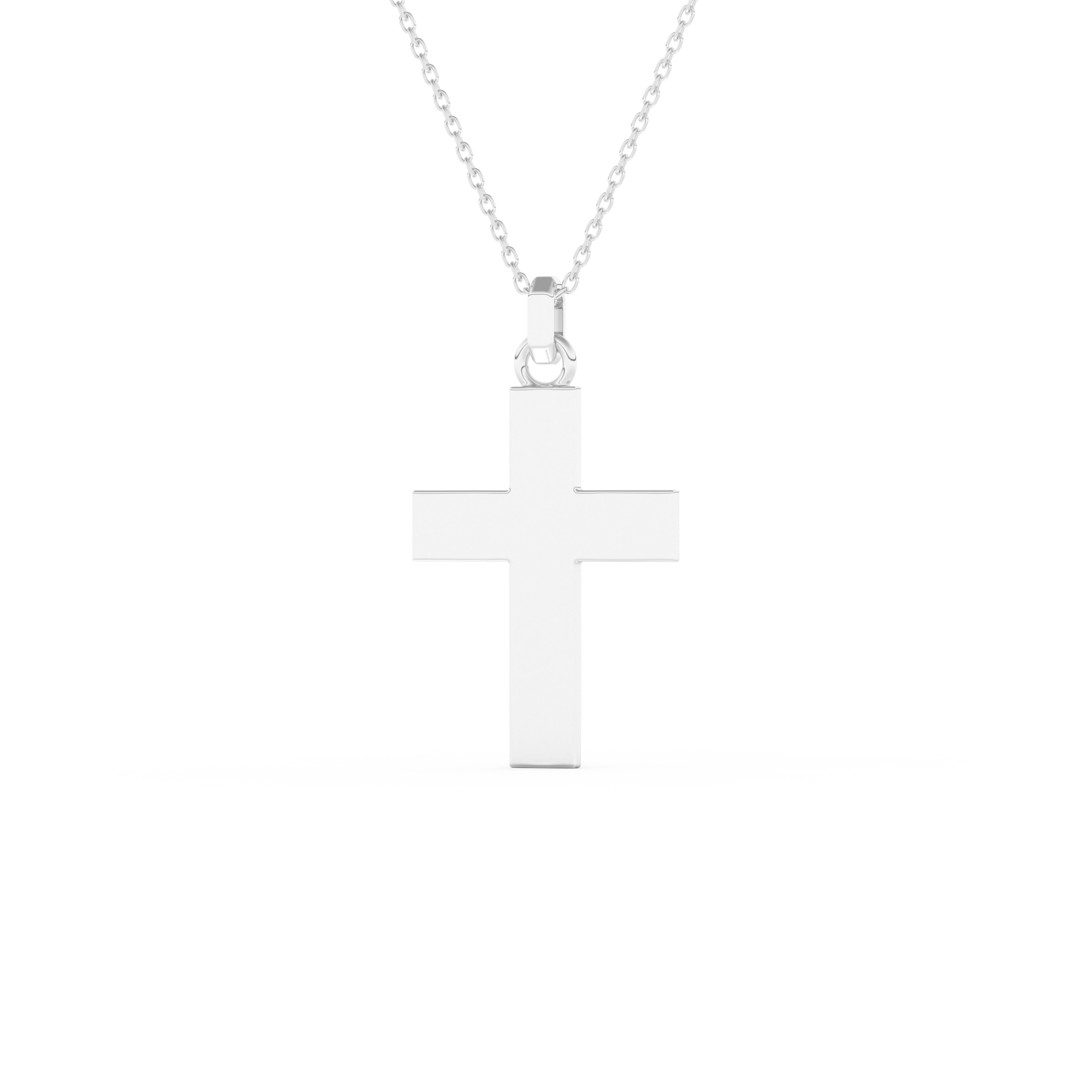 Simple Cross Pendant Necklace 12