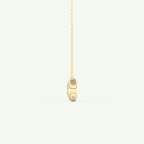 0.28 CT Round Lab-Grown Diamond Solitaire Bezel Necklace