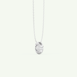 0.28 CT Round Lab-Grown Diamond Solitaire Bezel Necklace