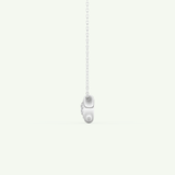 0.28 CT Round Lab-Grown Diamond Solitaire Bezel Necklace