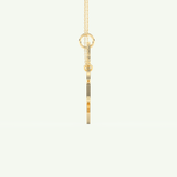 Split Heart Custom Engravable Pendant Necklace
