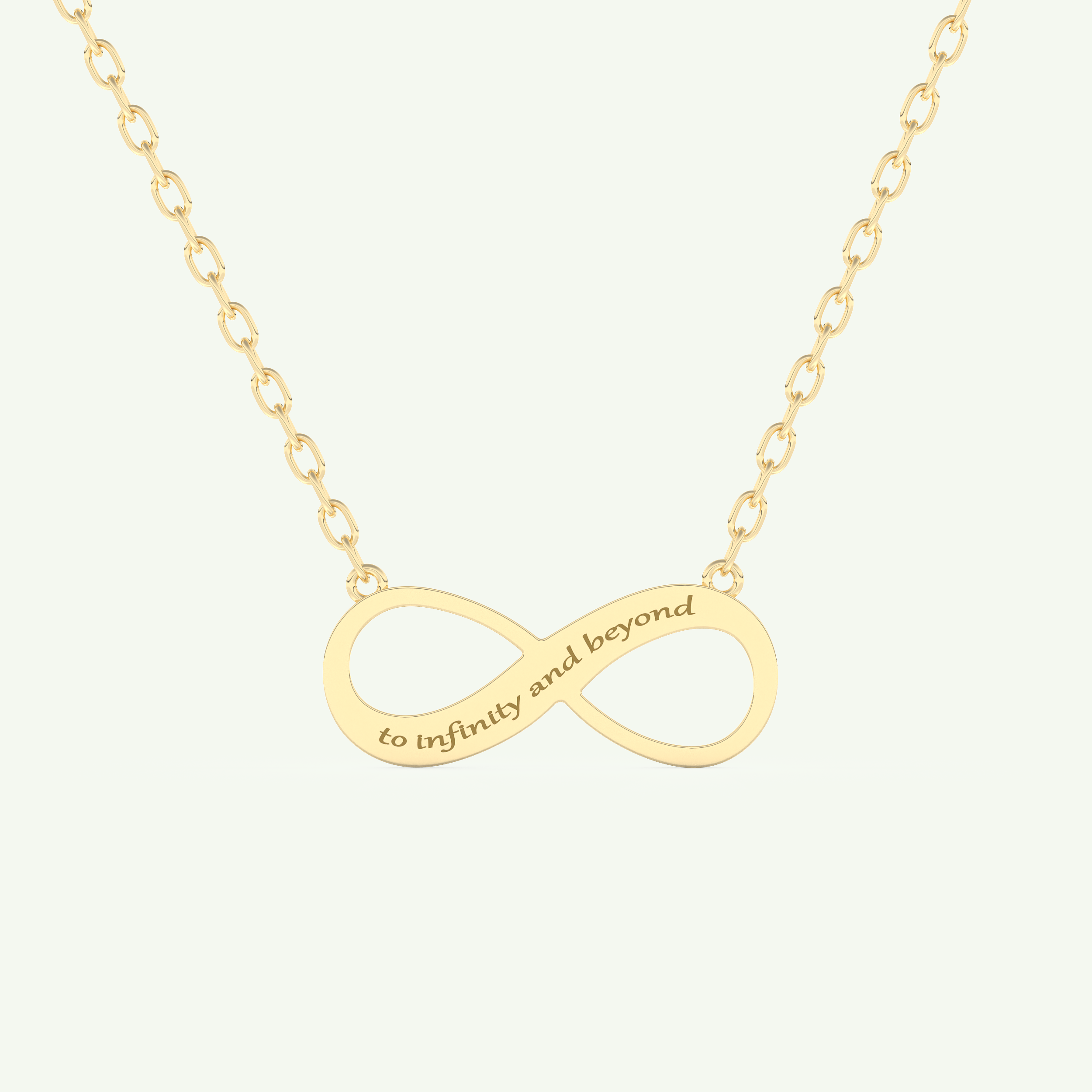 Classic Engravable Pendant Necklace 1