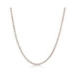 5 TCW Round Lab-Grown Diamond Tennis Necklace For Him 3