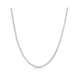 5 TCW Round Lab-Grown Diamond Tennis Necklace For Him 2