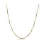 5 TCW Round Lab-Grown Diamond Tennis Necklace For Him 1