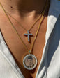 1.8 TCW Round Lab-Grown Diamond Cross Necklace 5