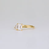 1.47 TCW Emerald & Pear Cut Toi Et Moi Lab-Grown Diamond Engagement Ring