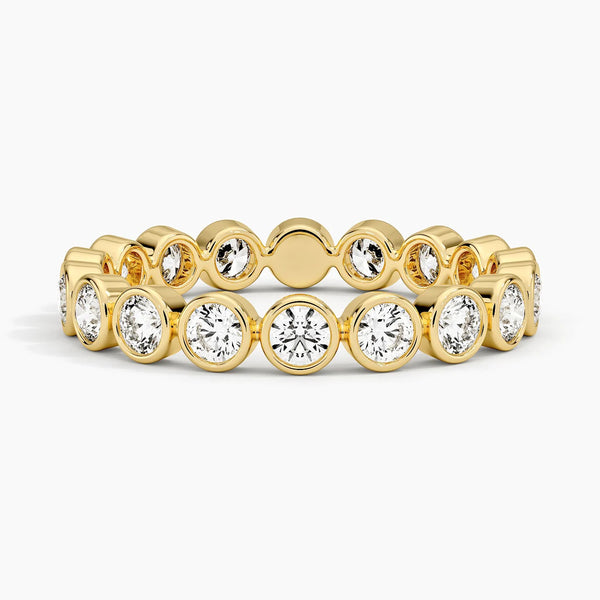 Bezel Women's Wedding Rings