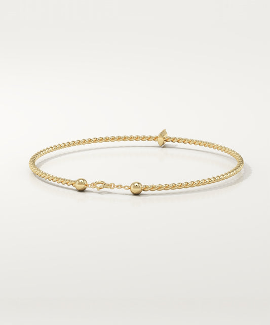 0.2 TCW Round Shaped Lab-Grown Diamond Criss Cross Bracelet
