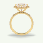 2.55 CT Heart Cut Halo & Pave Lab Grown Diamond Engagement Ring 7