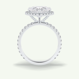 2.55 CT Heart Cut Halo & Pave Lab Grown Diamond Engagement Ring 21