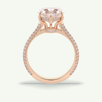 3 CT Heart Cut Hidden Halo & Pave Lab Grown Diamond Engagement Ring 14