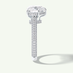 3 CT Heart Cut Hidden Halo & Pave Lab Grown Diamond Engagement Ring 18