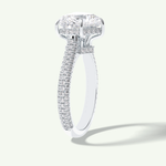 3 CT Heart Cut Hidden Halo & Pave Lab Grown Diamond Engagement Ring 19