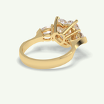 3.05 CT Heart Cut Three Stone Lab Grown Diamond Engagement Ring 2