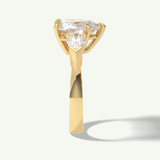 3.05 CT Heart Cut Three Stone Lab Grown Diamond Engagement Ring 4