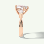 3.05 CT Heart Cut Three Stone Lab Grown Diamond Engagement Ring 11
