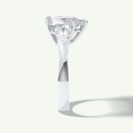 3.05 CT Heart Cut Three Stone Lab Grown Diamond Engagement Ring 18