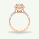 3 CT Heart Cut Hidden Halo & Lab Grown Diamond Engagement Ring 14