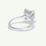 3 CT Heart Cut Hidden Halo & Lab Grown Diamond Engagement Ring 16