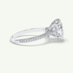 3 CT Heart Cut Hidden Halo & Lab Grown Diamond Engagement Ring 17