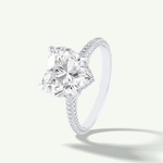 3 CT Heart Cut Hidden Halo & Lab Grown Diamond Engagement Ring 20