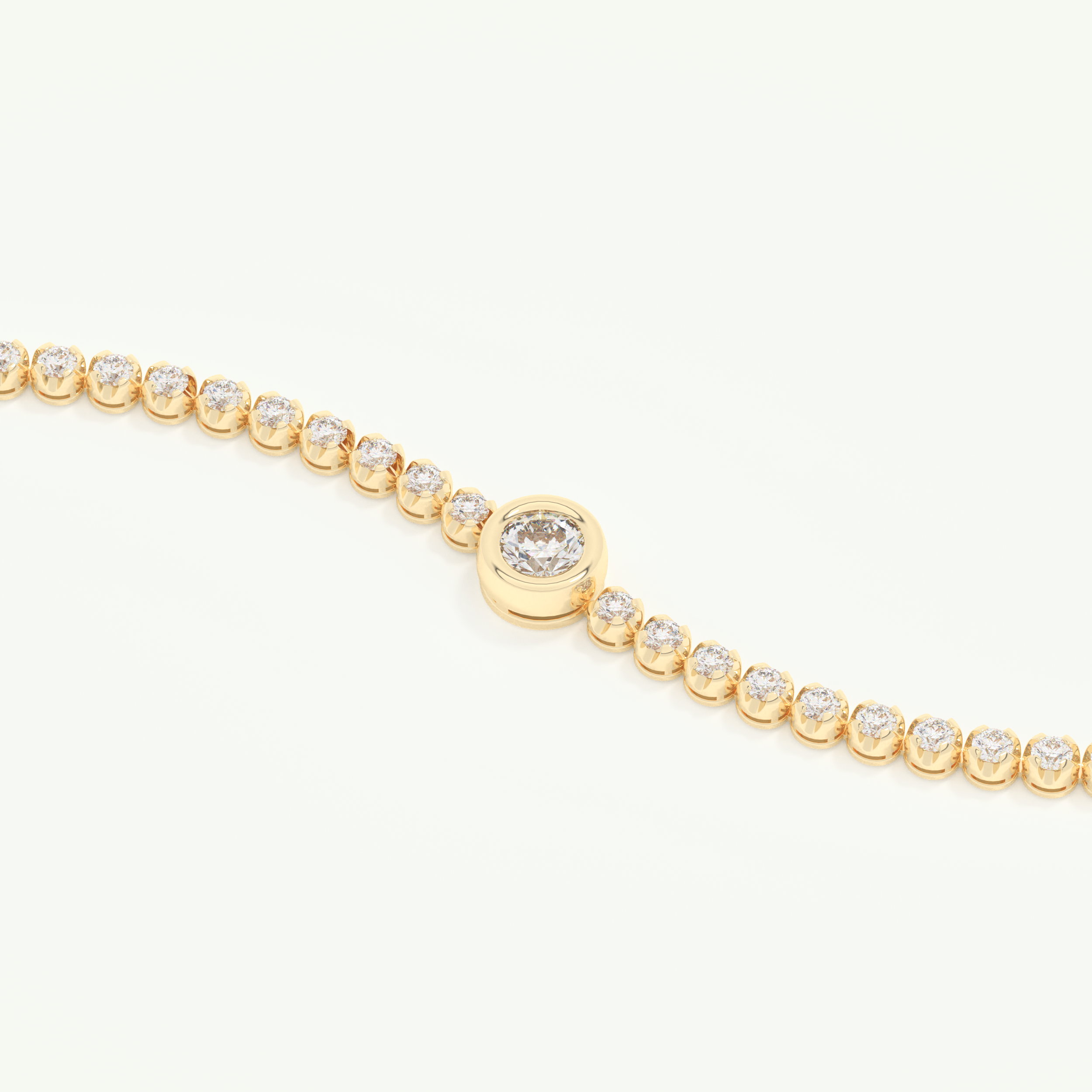 3.04 TCW Round Shaped Lab-Grown Diamond Tennis Bracelet 2