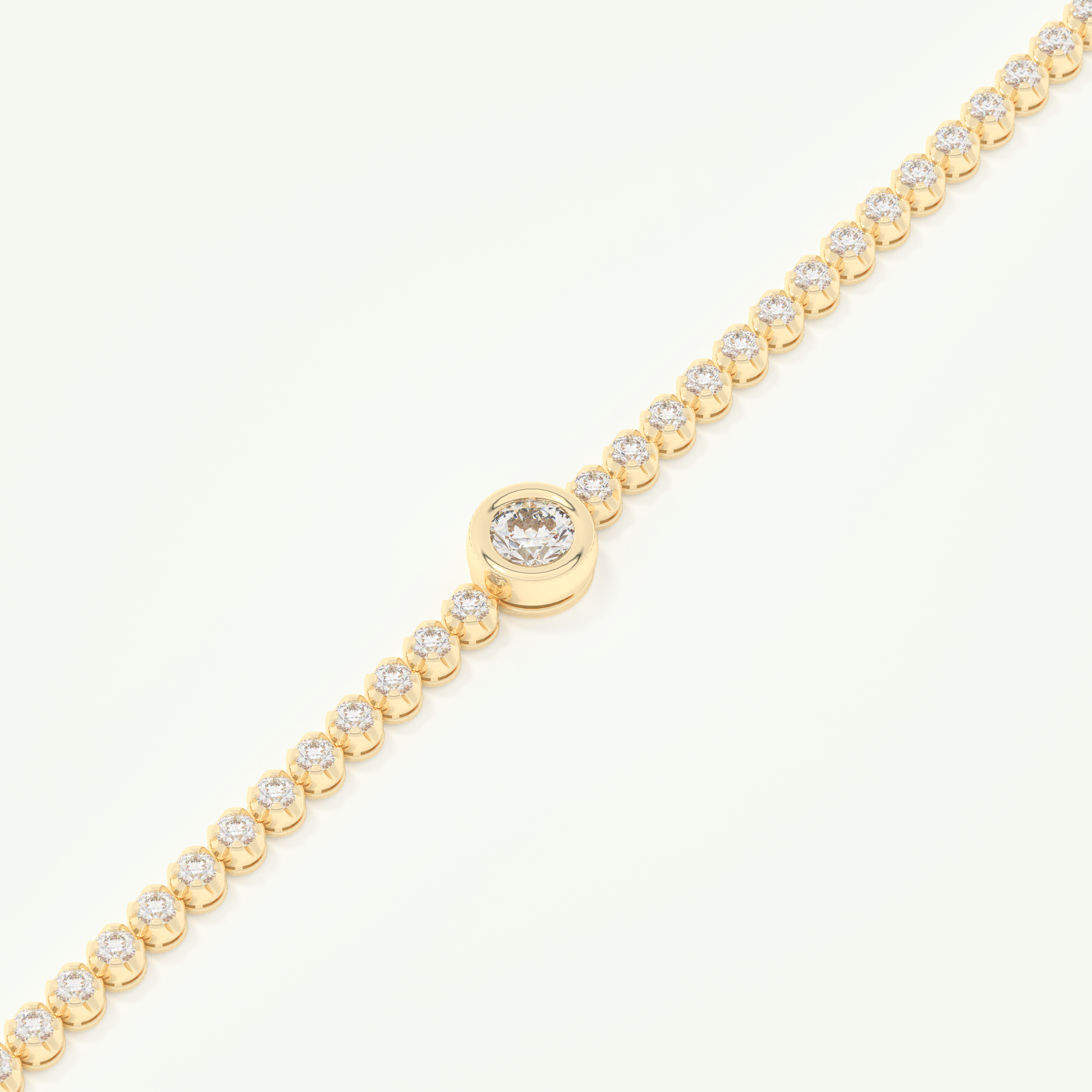 3.04 TCW Round Shaped Lab-Grown Diamond Tennis Bracelet 3
