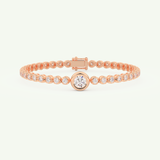 3.04 TCW Round Shaped Lab-Grown Diamond Tennis Bracelet 4