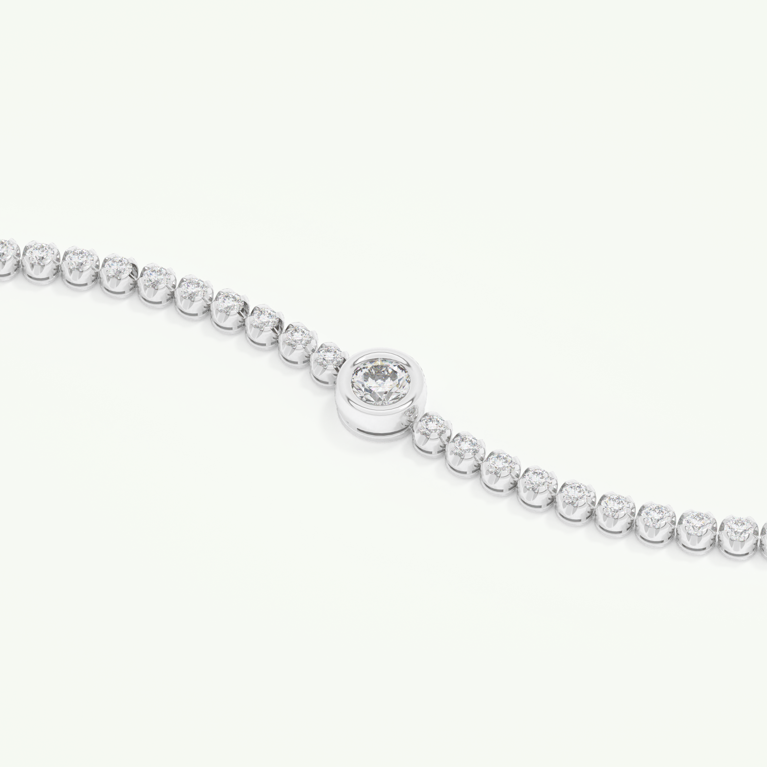 3.04 TCW Round Shaped Lab-Grown Diamond Tennis Bracelet 8