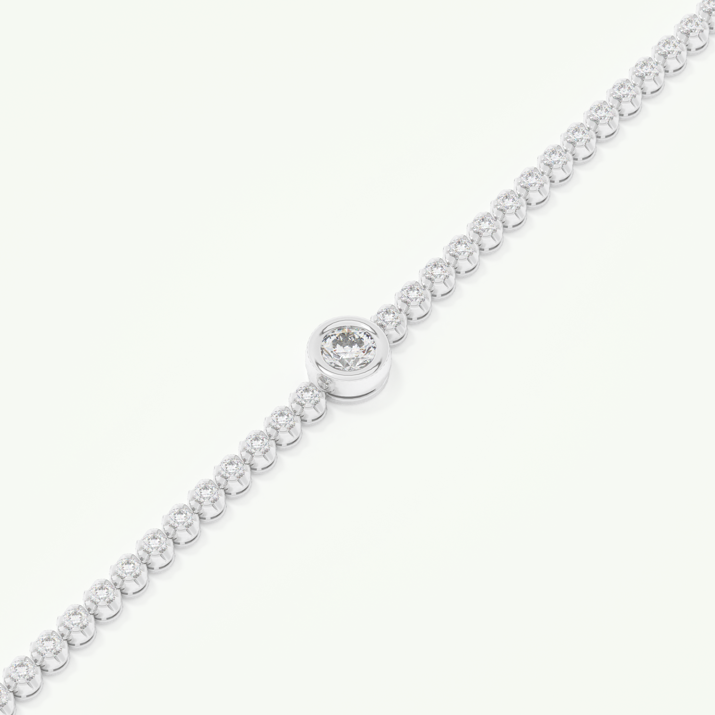 3.04 TCW Round Shaped Lab-Grown Diamond Tennis Bracelet 9