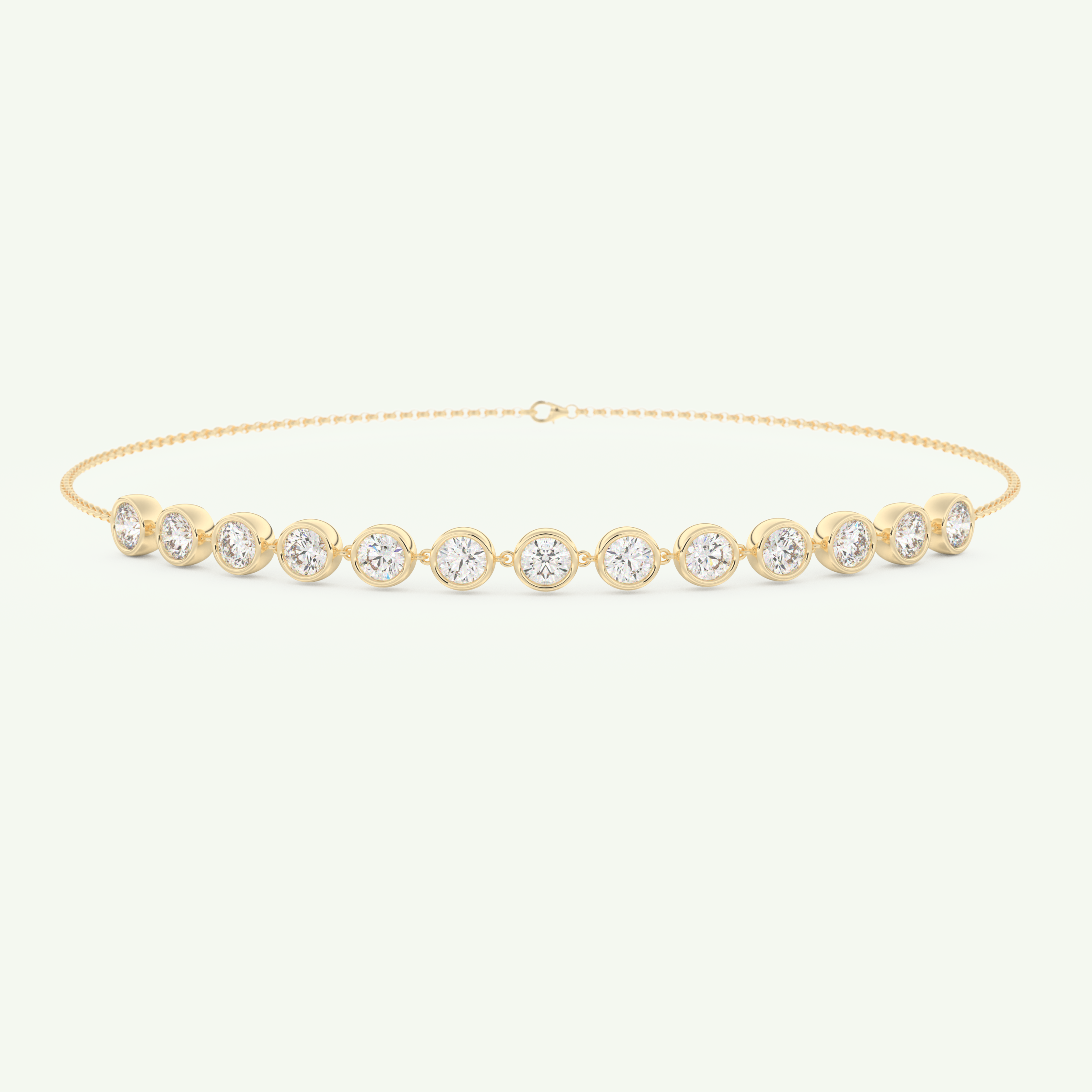 0.76 TCW Round Shaped Lab-Grown Diamond Tennis Bracelet 1