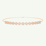 0.76 TCW Round Shaped Lab-Grown Diamond Tennis Bracelet 4
