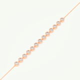0.76 TCW Round Shaped Lab-Grown Diamond Tennis Bracelet 6