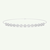0.76 TCW Round Shaped Lab-Grown Diamond Tennis Bracelet 7