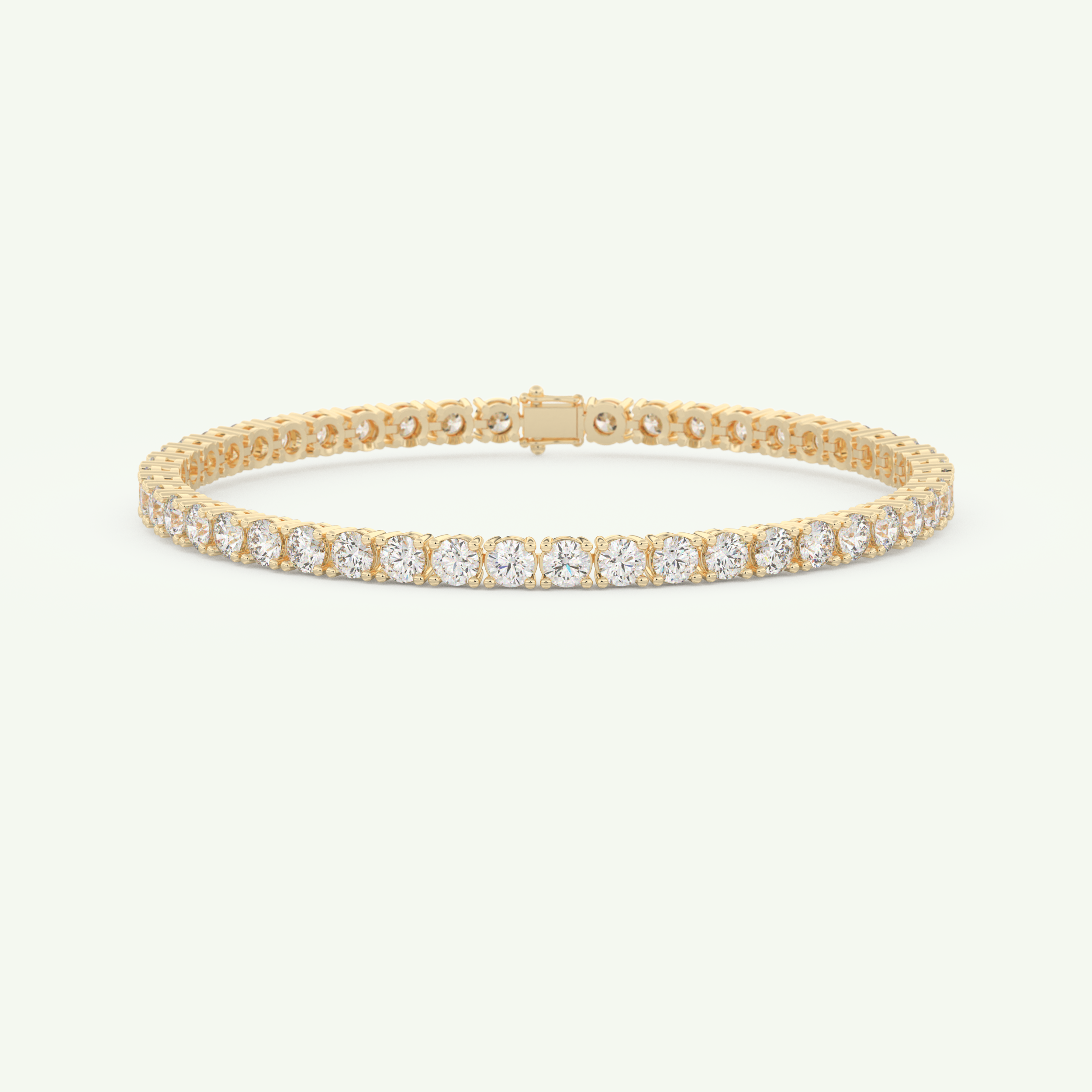 5.07 TCW Round Shaped Lab-Grown Diamond Tennis Bracelet 1
