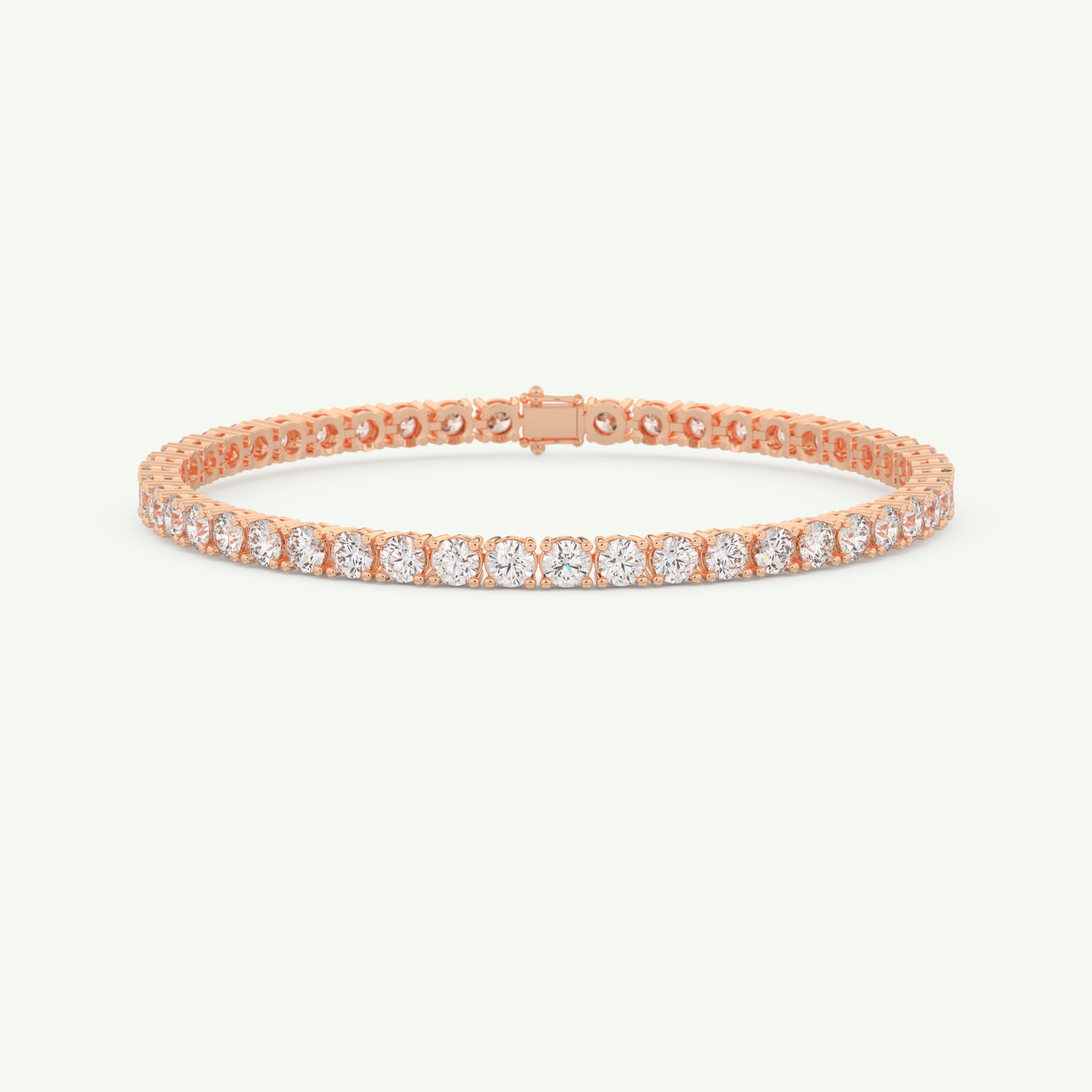 5.07 TCW Round Shaped Lab-Grown Diamond Tennis Bracelet 4