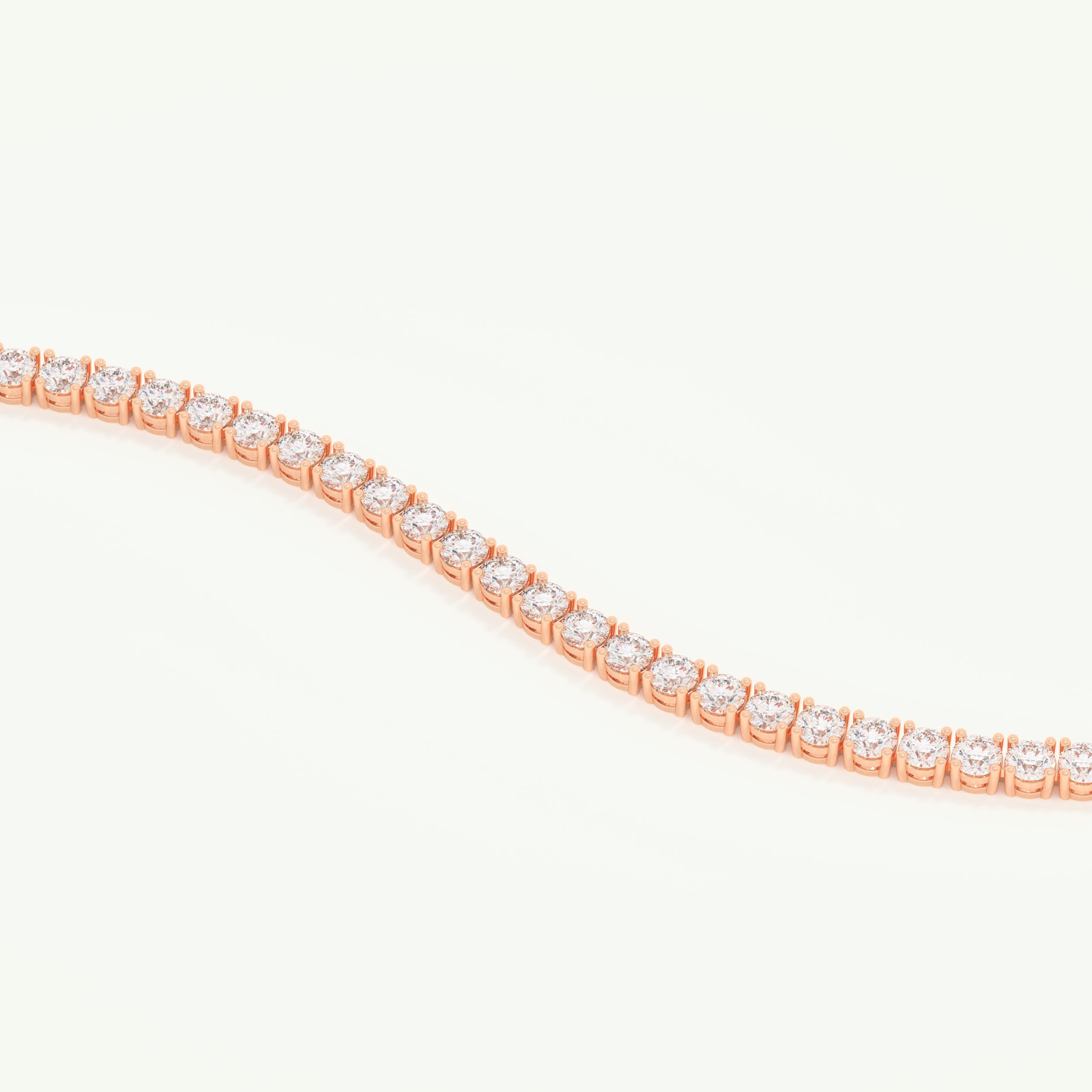 5.07 TCW Round Shaped Lab-Grown Diamond Tennis Bracelet 5