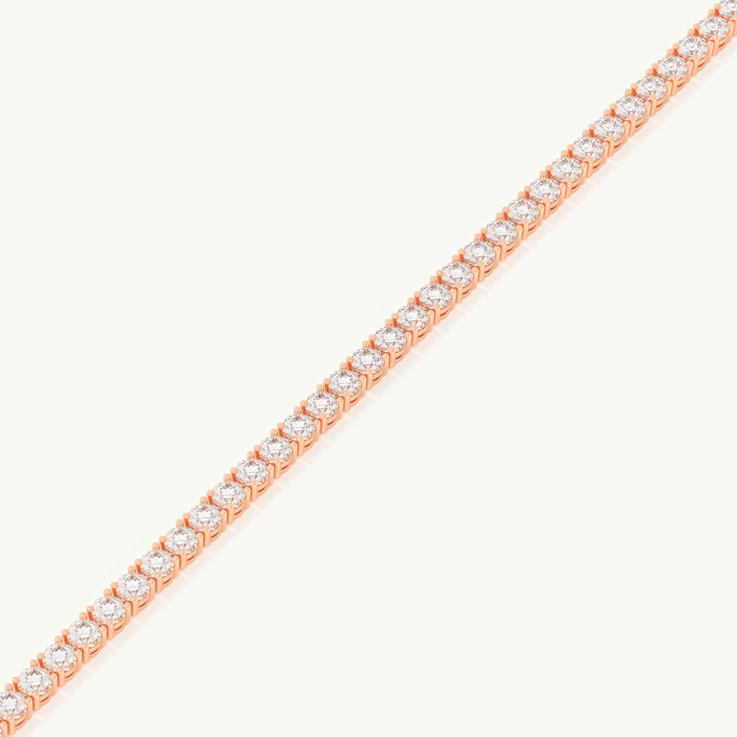 5.07 TCW Round Shaped Lab-Grown Diamond Tennis Bracelet 6